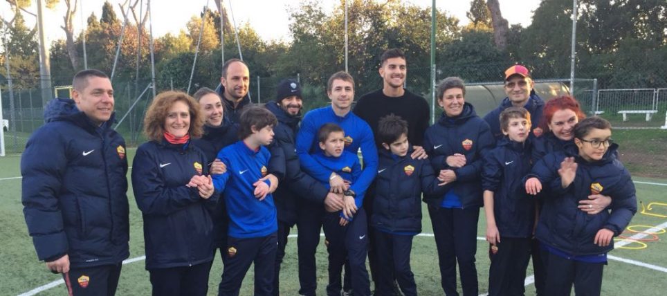 La visita di Lorenzo Pellegrini