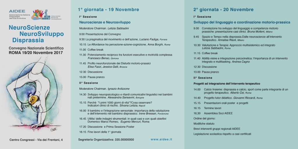 “Calcio Insieme” al Convegno dell’ Associazione Italiana Disprassia